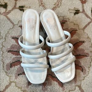 Charlotte Stone White Strappy Women's Sandals